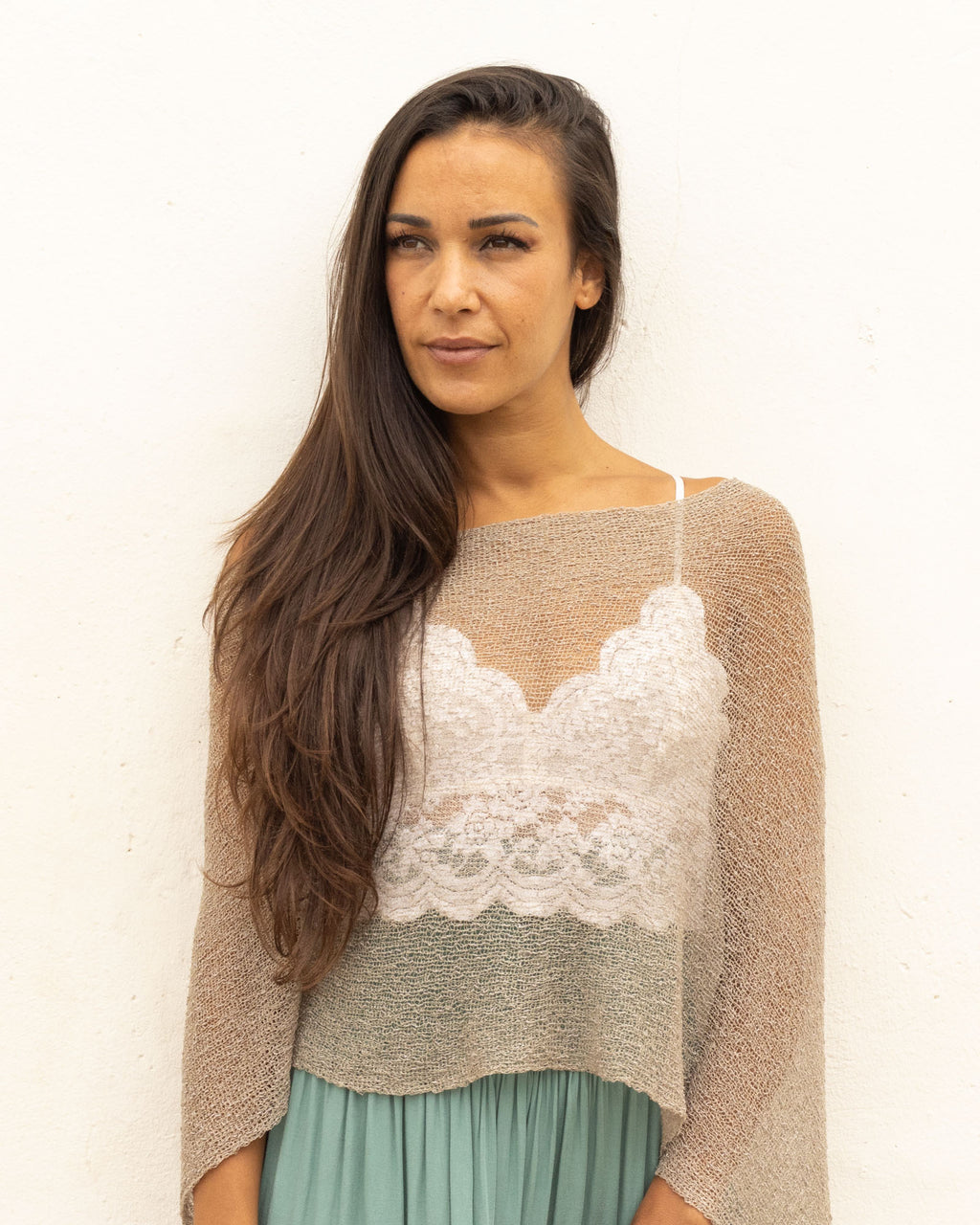 Ponchito versátil beige