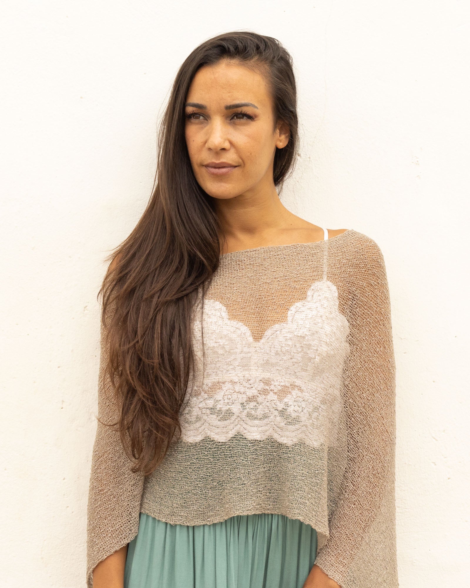 Ponchito versátil beige