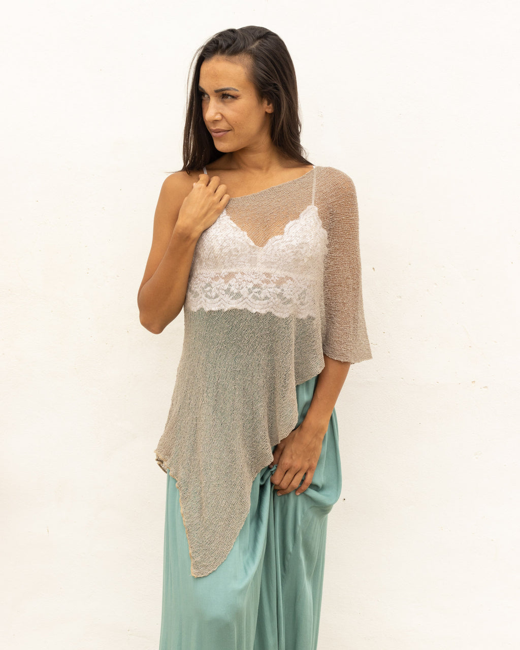 Ponchito versátil beige