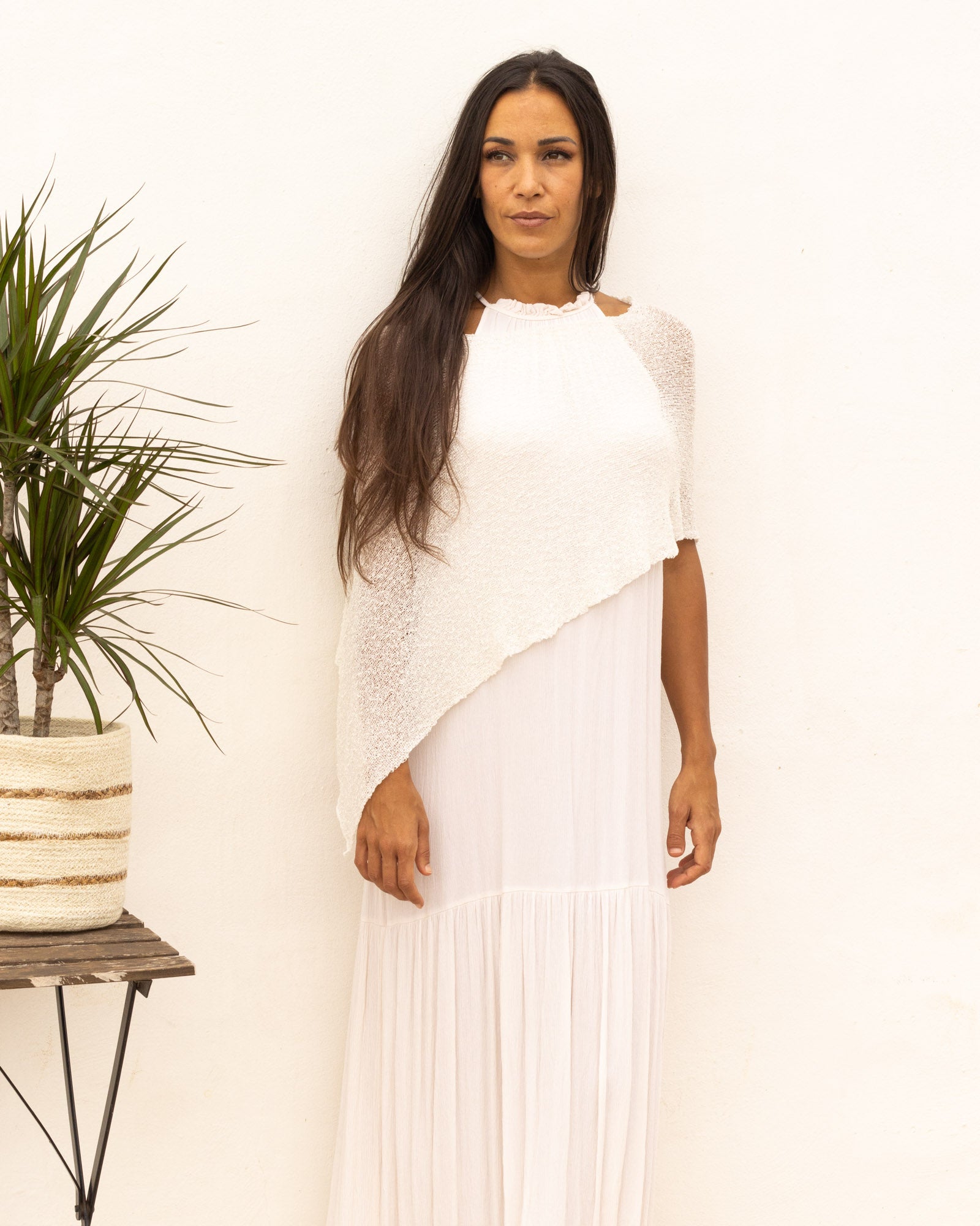 Ponchito versátil blanco