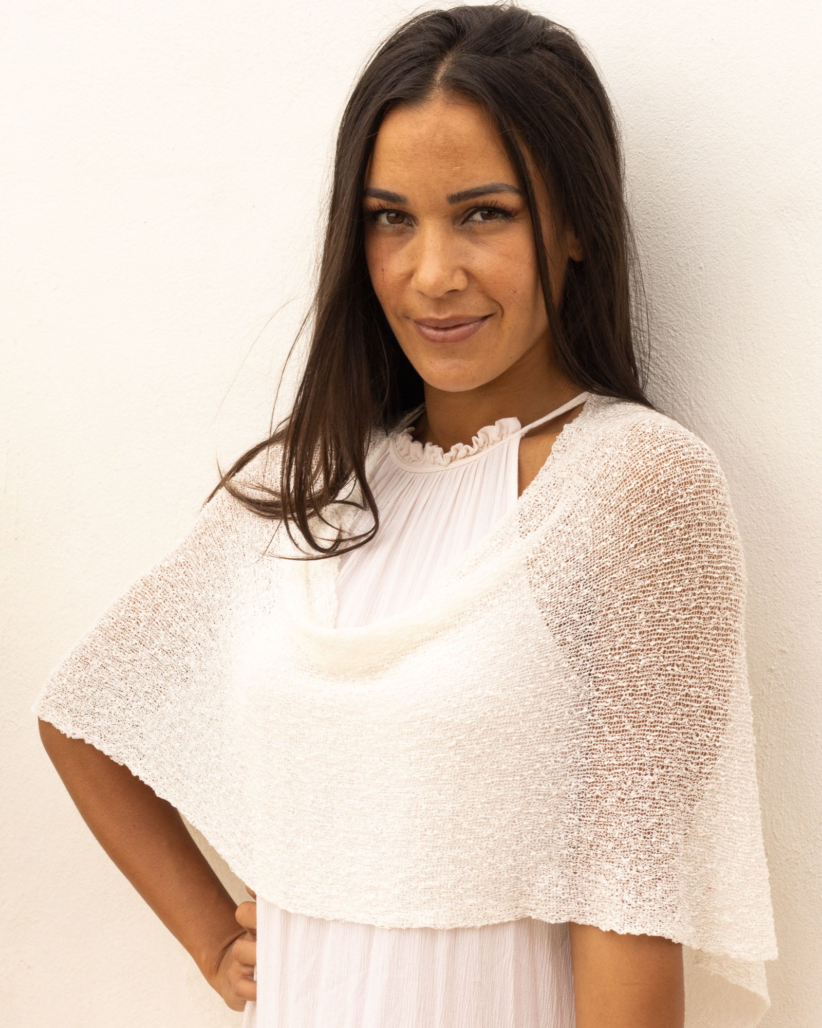 Ponchito versátil blanco