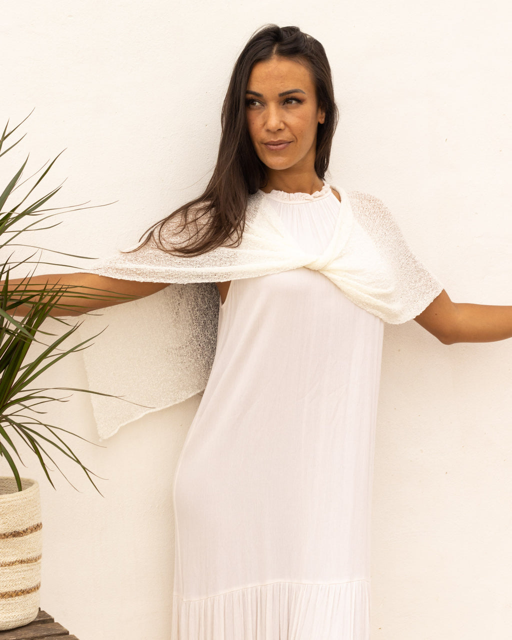 Ponchito versátil blanco