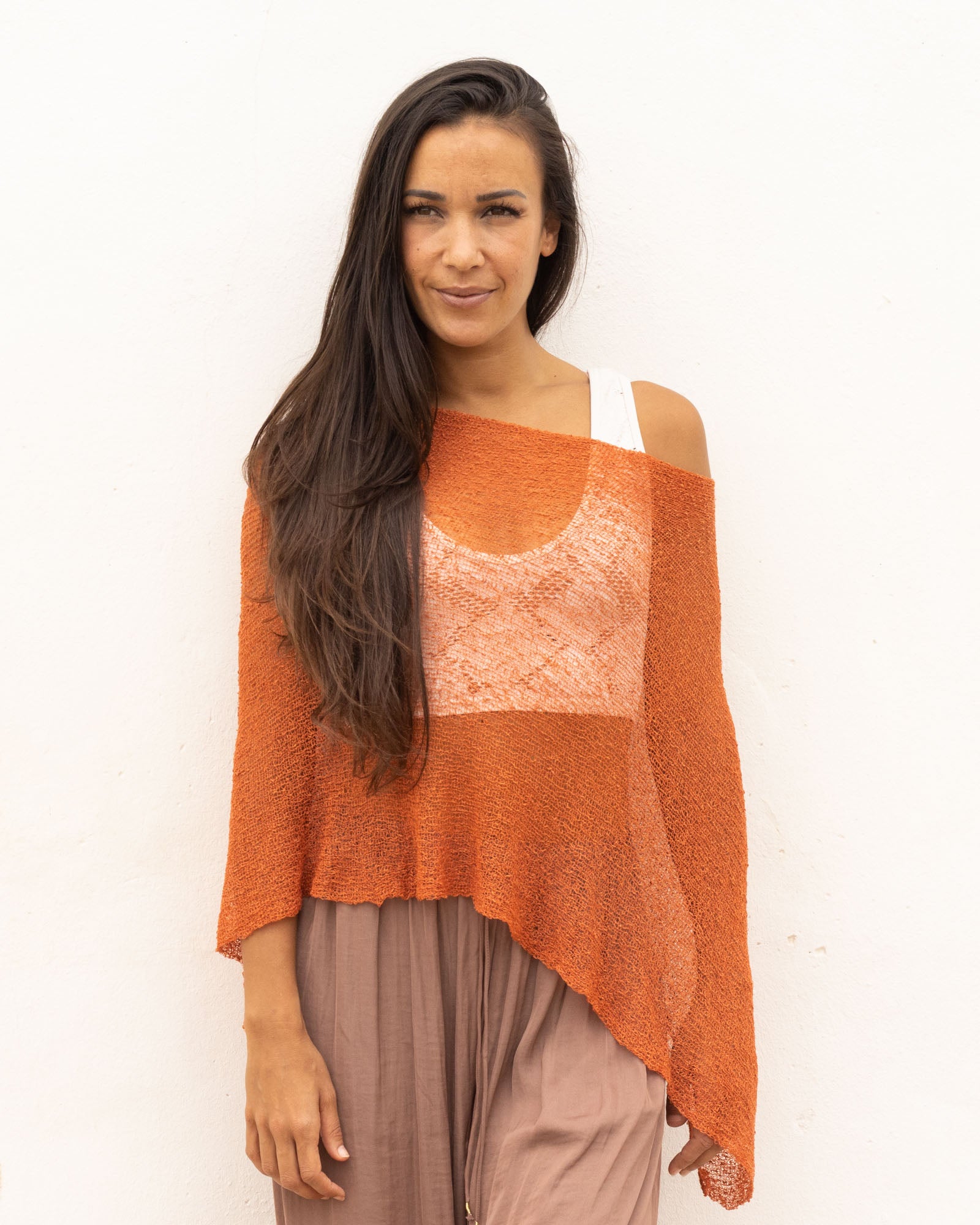 Ponchito versátil cobrizo