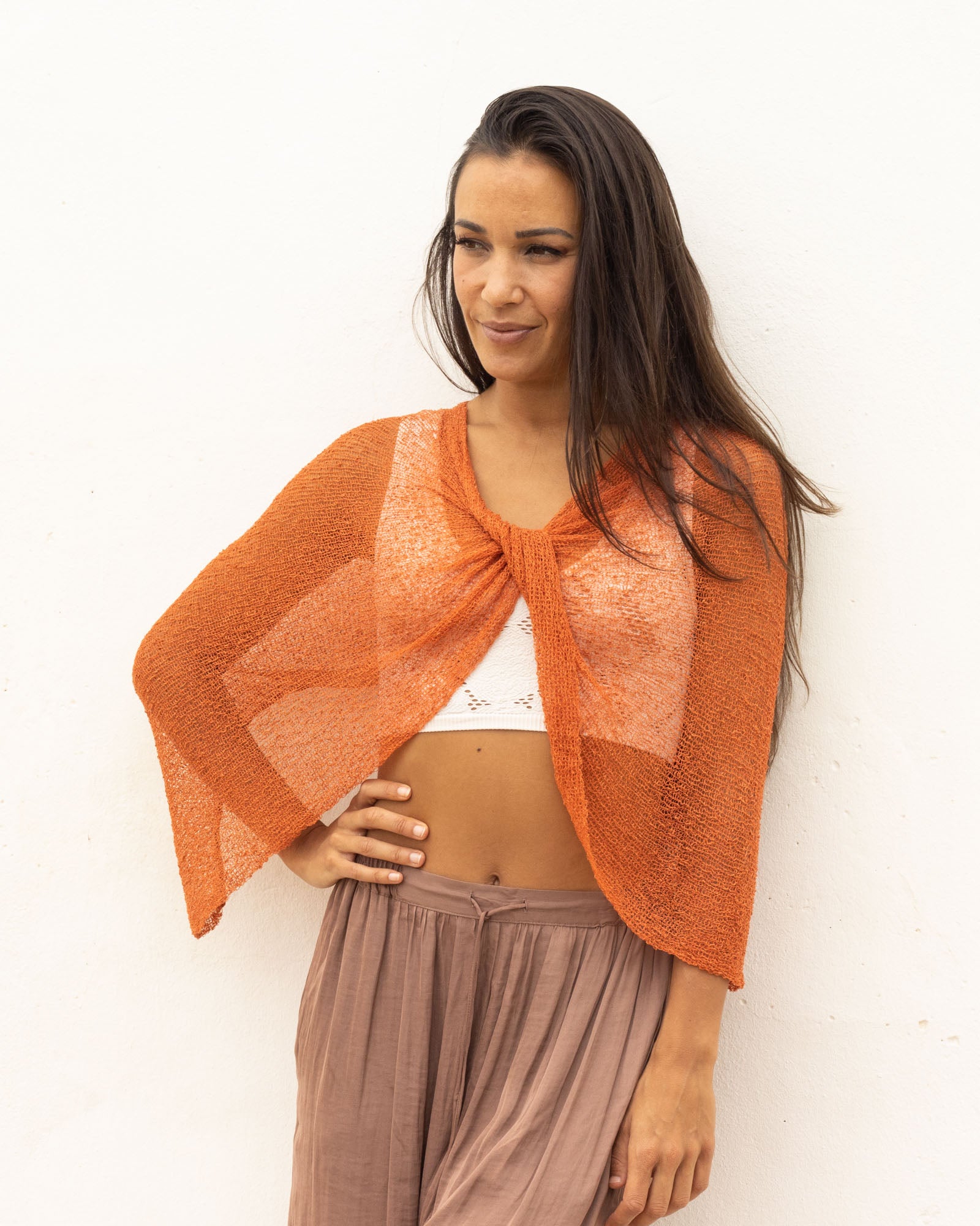 Ponchito versátil cobrizo