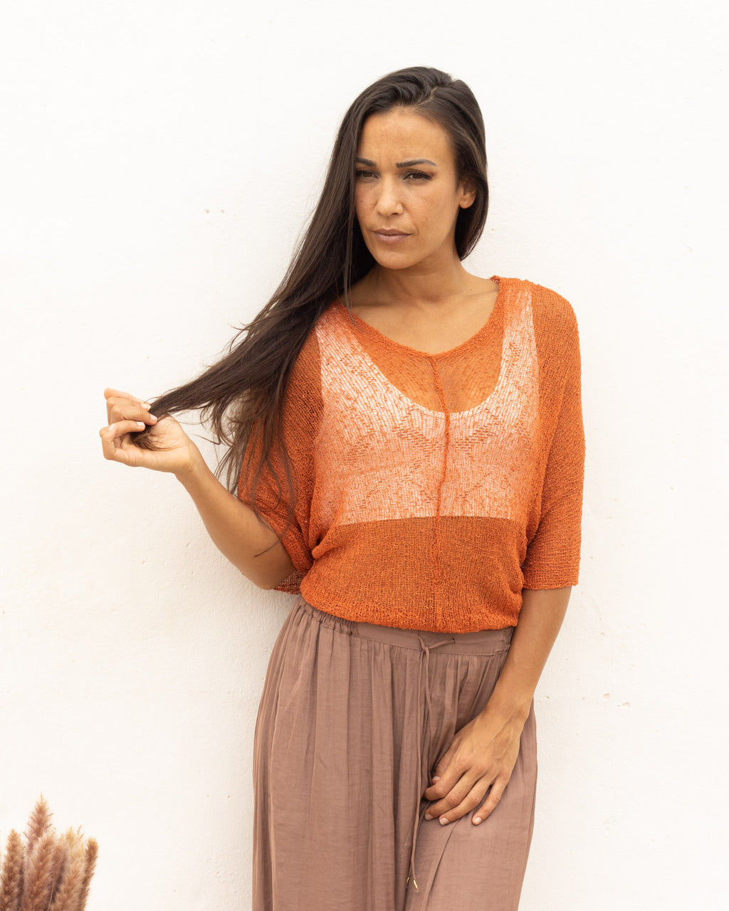 Ponchito versátil cobrizo