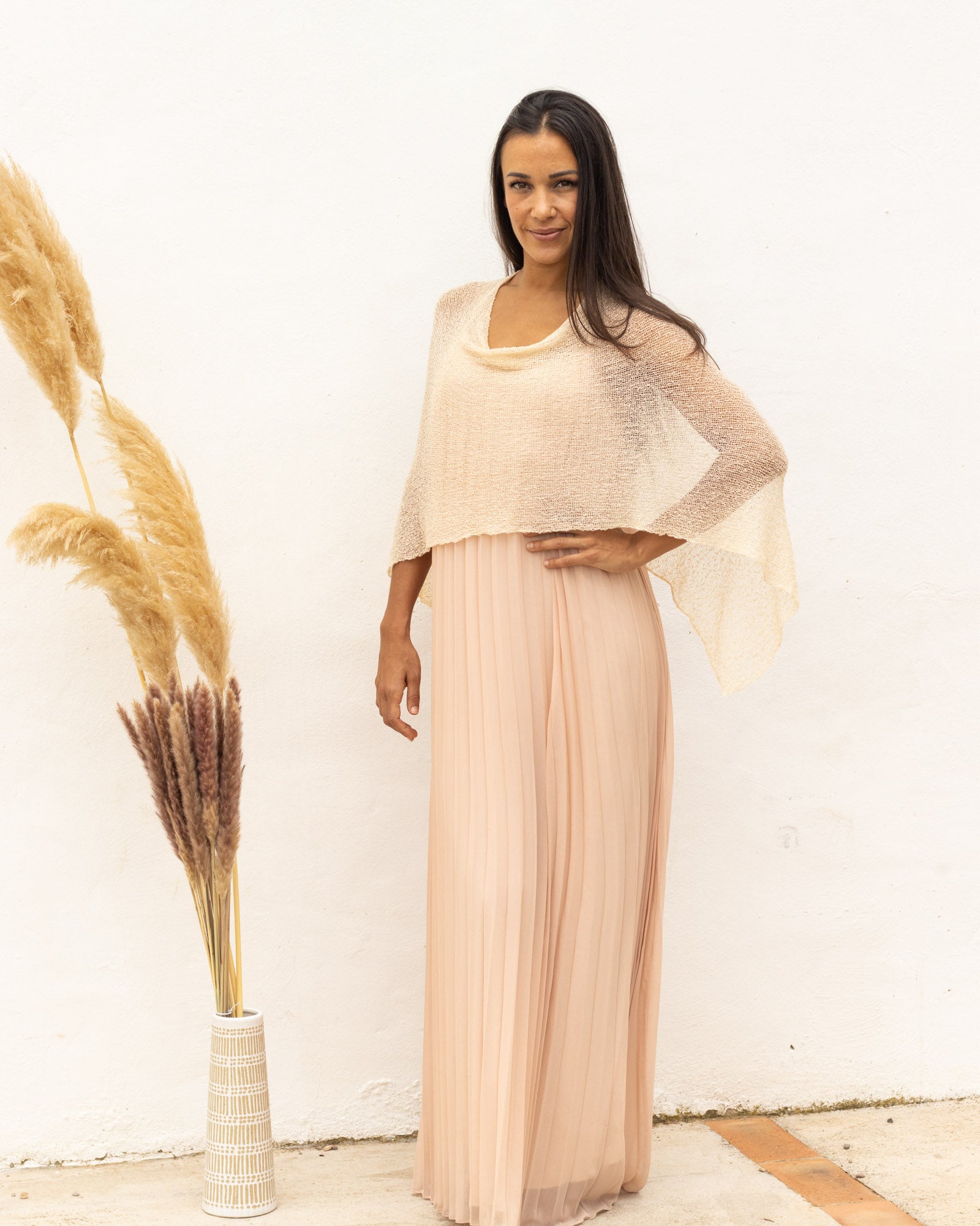 Ponchito versátil crema