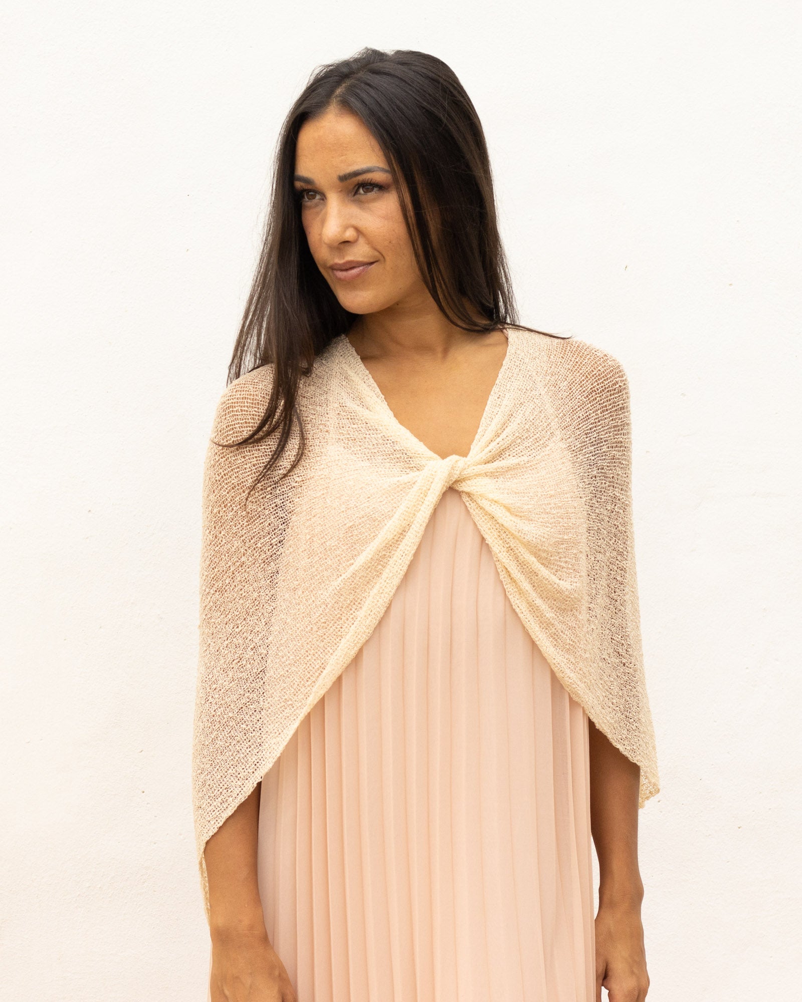 Ponchito versátil crema