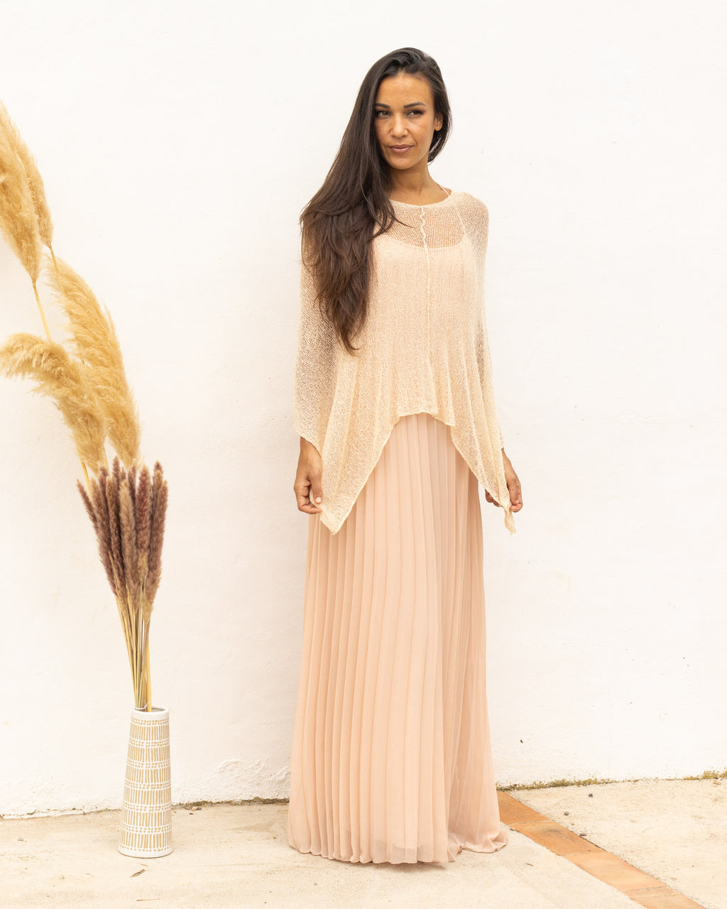 Ponchito versátil crema