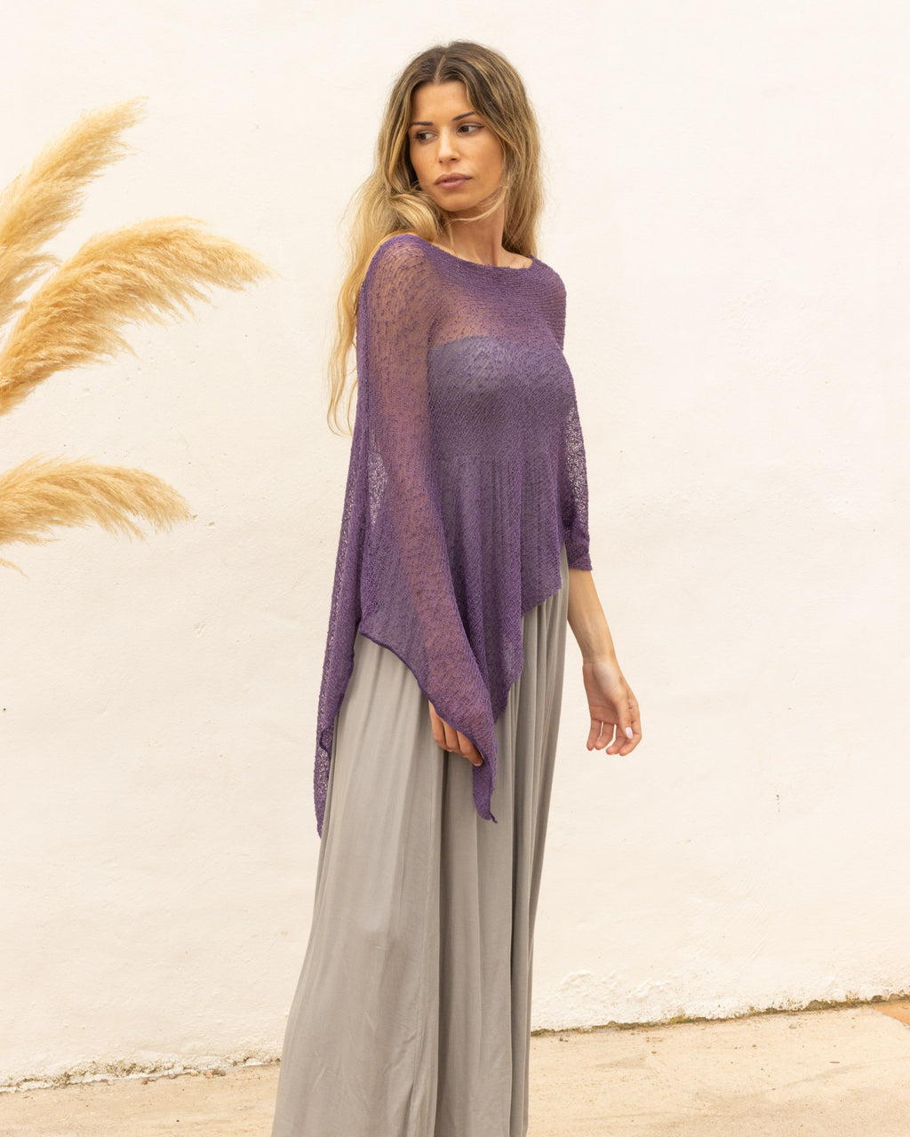 Ponchito versátil morado