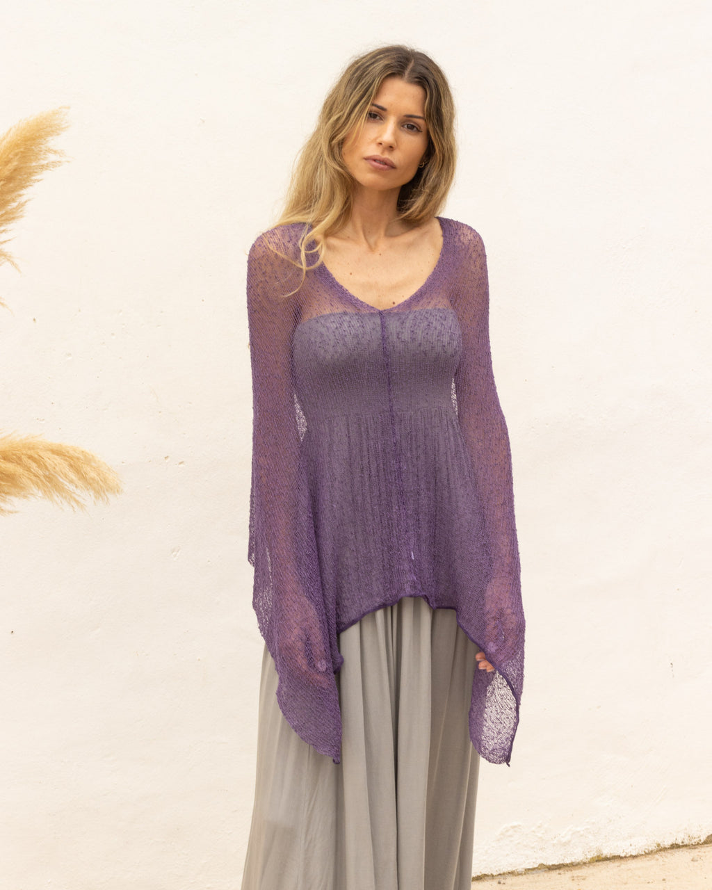 Ponchito versátil morado
