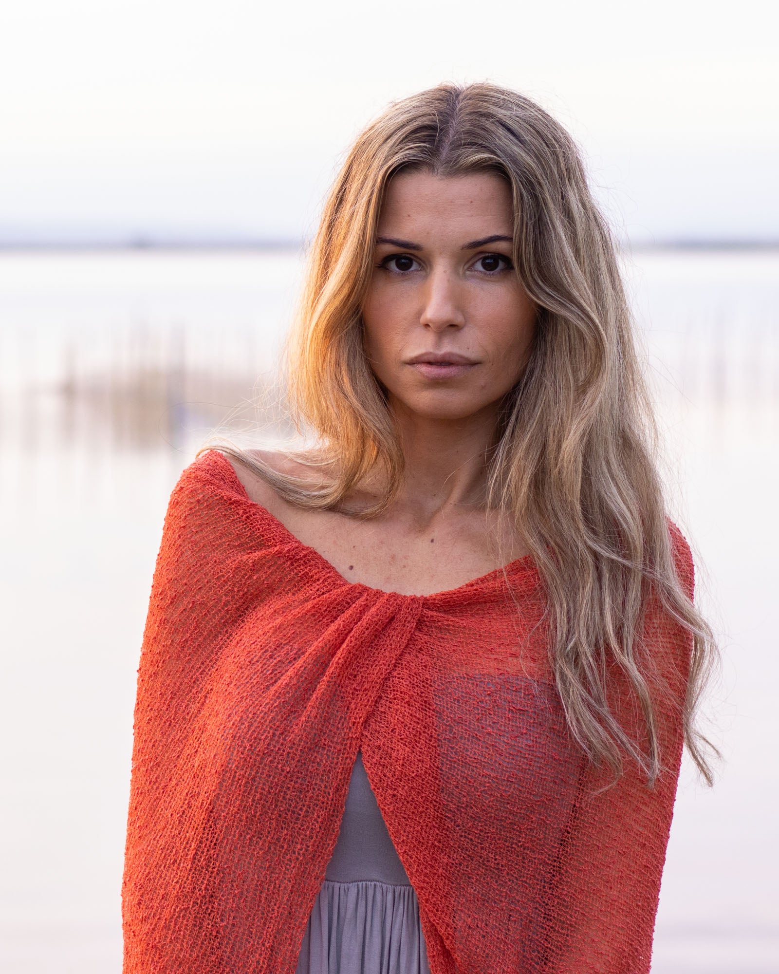 Ponchito versátil naranja