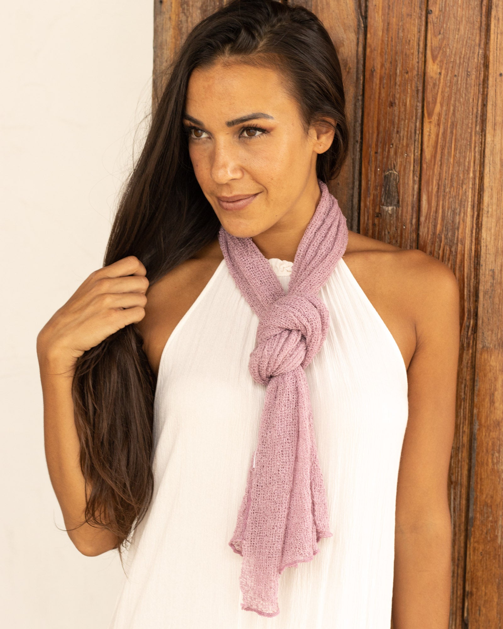 Ponchito versátil rosa palo