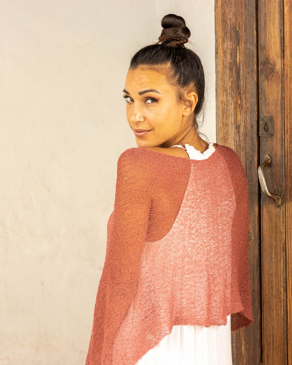 Ponchito versátil salmón