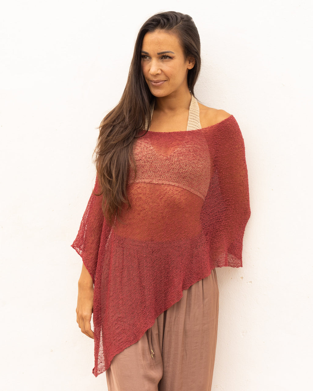 Ponchito versátil terracota