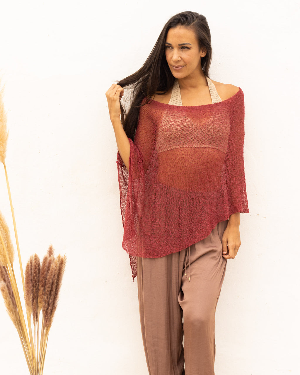 Ponchito versátil terracota