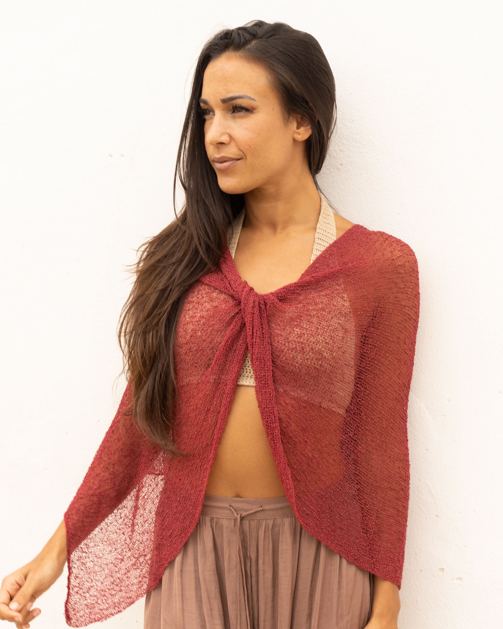 Ponchito versátil terracota