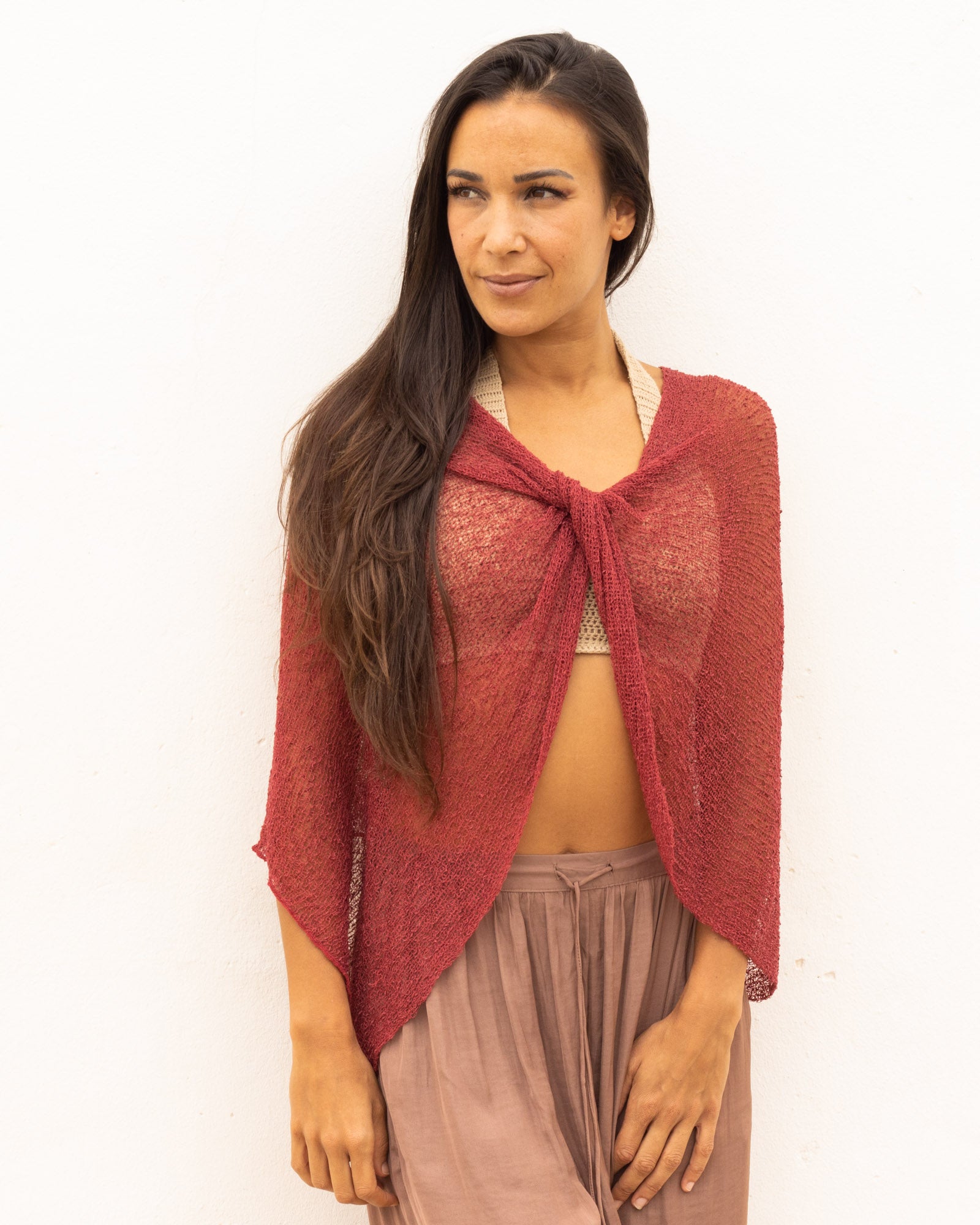 Ponchito versátil terracota