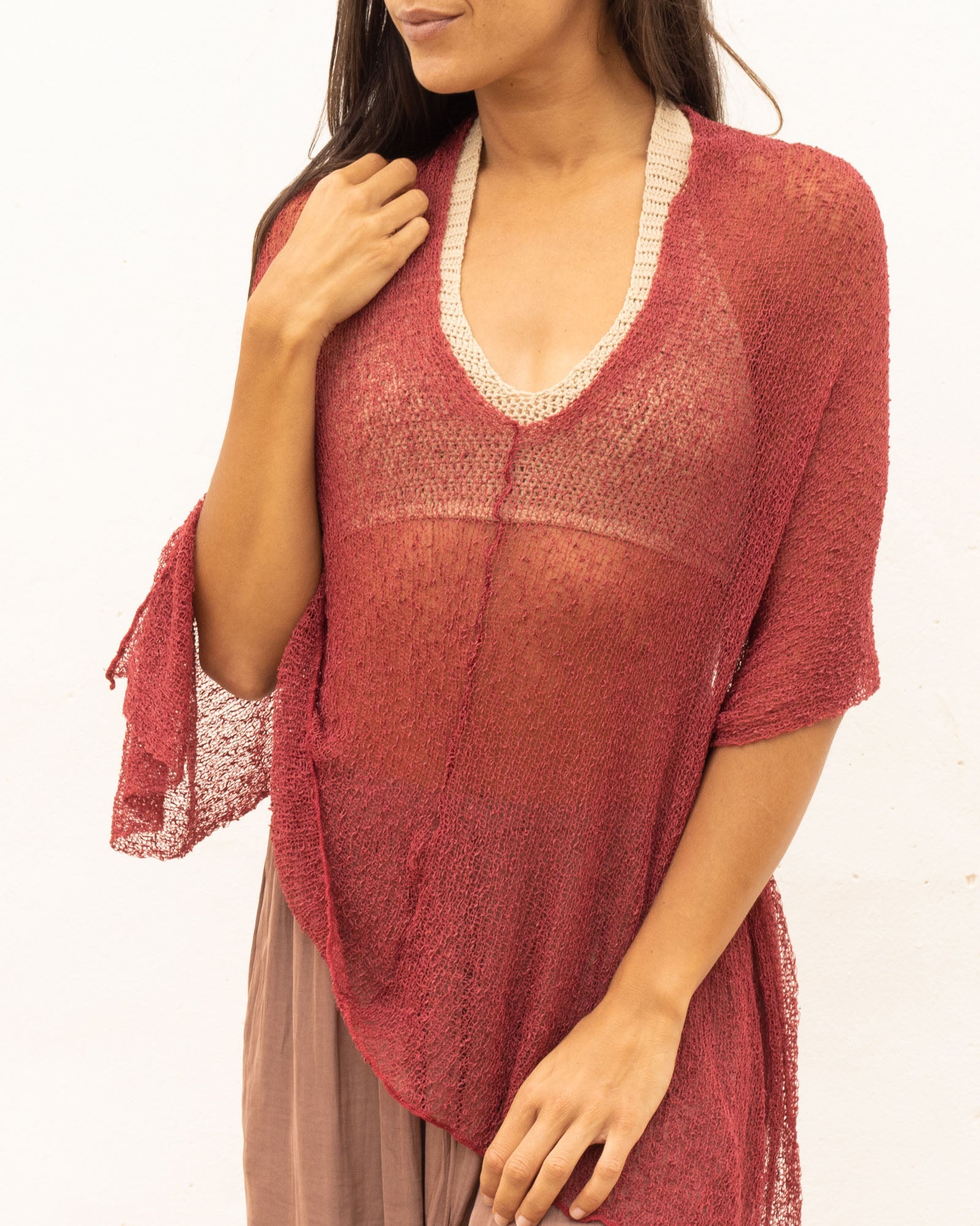 Ponchito versátil terracota