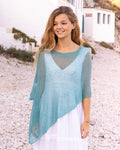 Ponchito versátil turquesa claro
